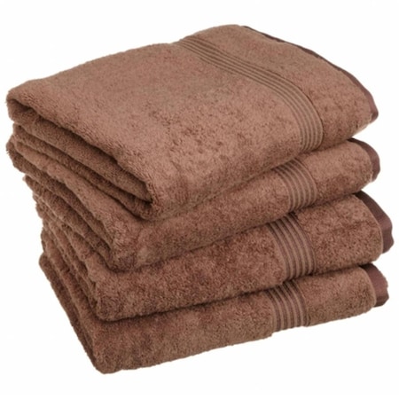 Superior Superior Egyptian Cotton 4-Piece Bath Towel Set  Mocha NS BTOWEL MO
